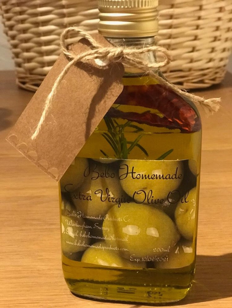 Organic Rosemary Infused Extra Virgin  olive oil and red chilli  250ml